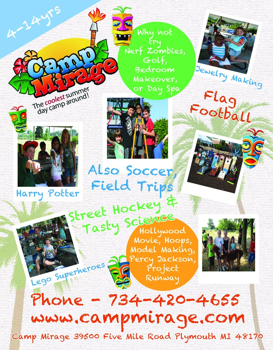 Flyer Design by Lou Sharp for Camp Mirage | Design #1383043
