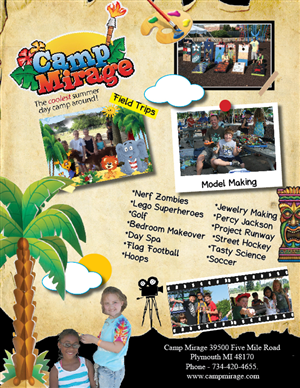 Flyer Design by rkailas for Camp Mirage | Design #1390077