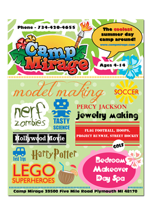 Flyer Design by Jo Hooper for Camp Mirage | Design: #1370963