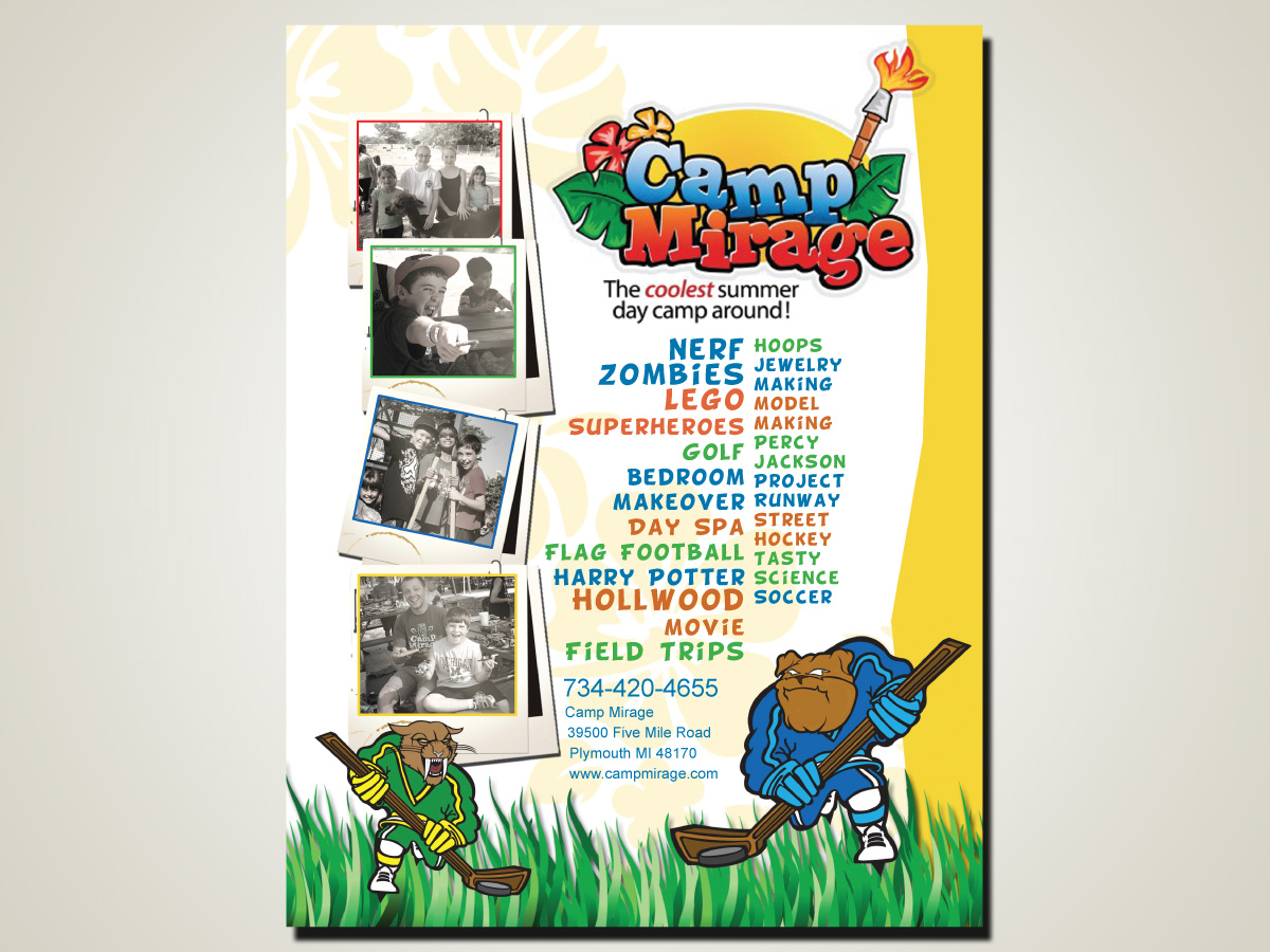 Design de Flyer par Mainstream Graphix pour Camp Mirage | Design #1391133