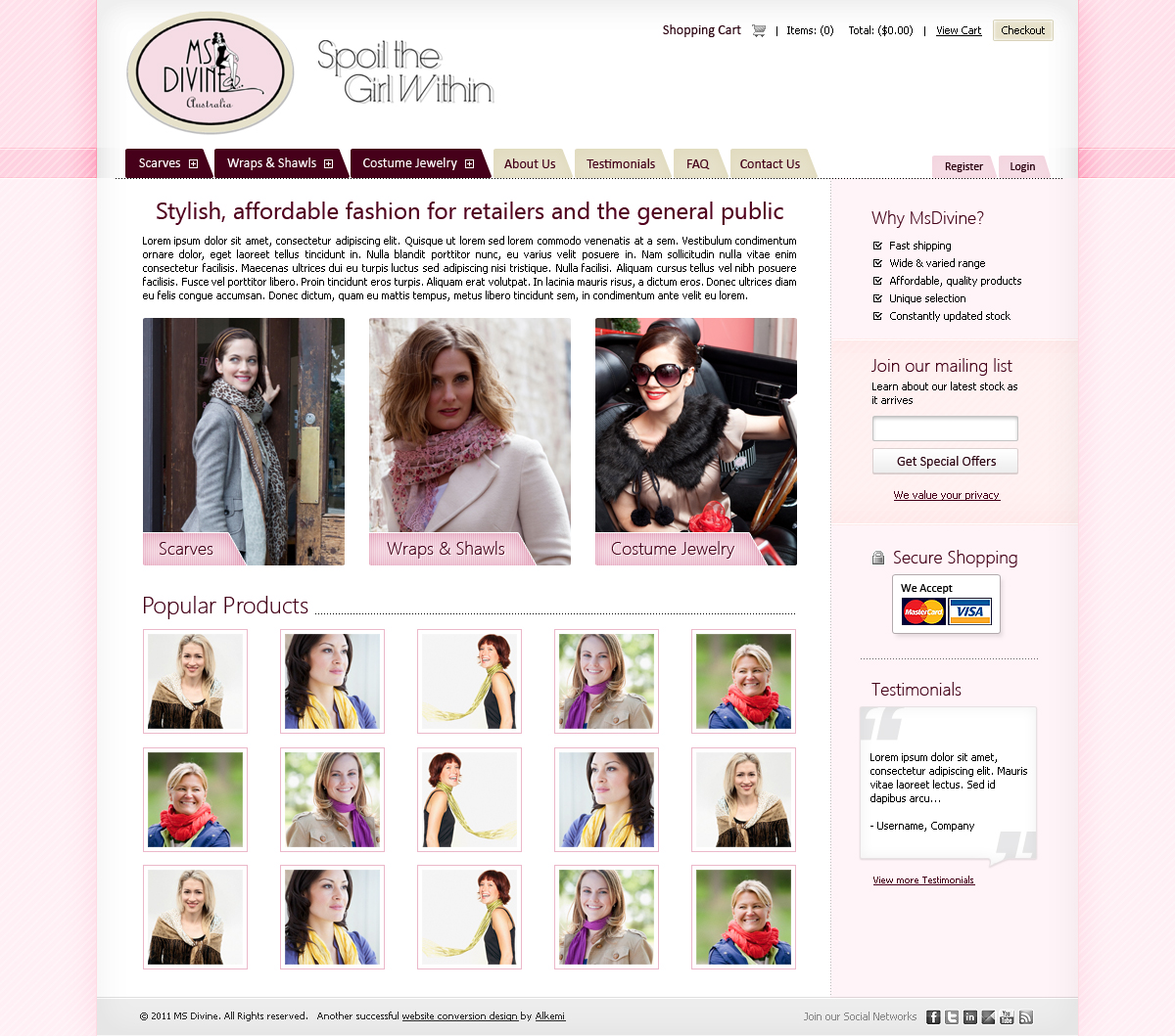 Web Design by James for Alkemi International Pty Ltd | Design #236508