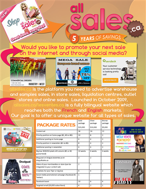 Card Design by wynchance for Victoria 4B Inc. (lesventes.ca & allsales.ca) | Design: #4953347
