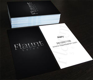 contemporary upscale hair salon | Business Card Design by Hardcore Design