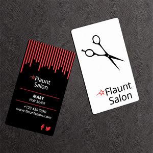 contemporary upscale hair salon | Business Card Design by Sajin