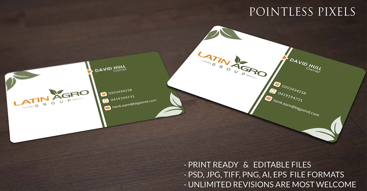 Business Card Design by Pointless Pixels India for this project | Design #4931498