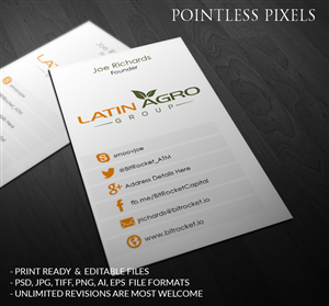 Business Card Design by Pointless Pixels India for this project | Design: #4947179