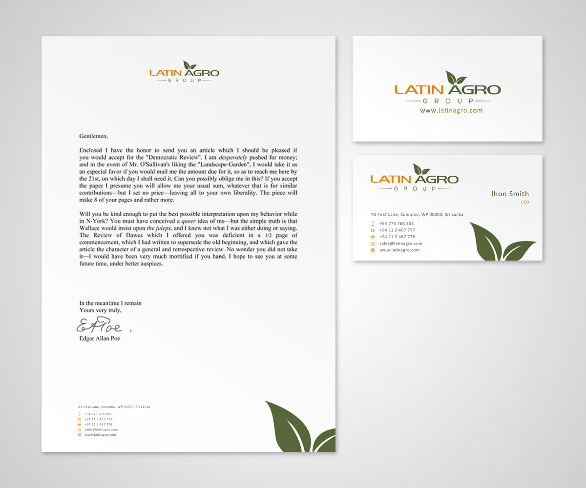 Stationery Design by Eggo May P for this project | Design #4944477