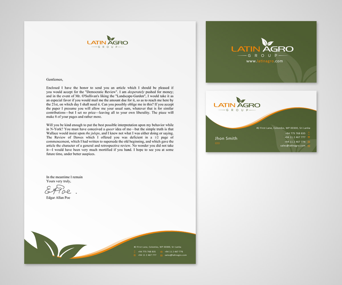 Stationery Design by Eggo May P for this project | Design #4944490