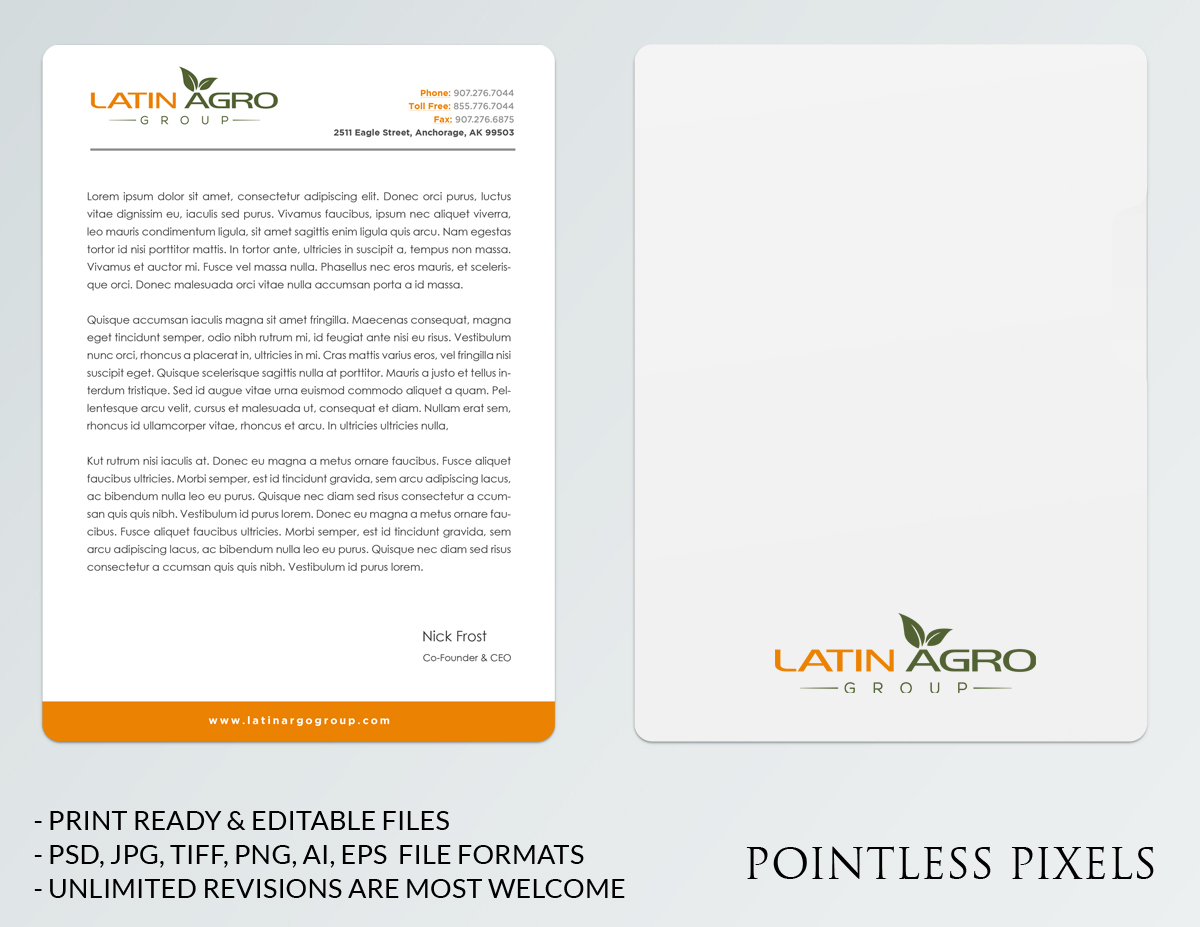 Stationery Design by Pointless Pixels India for this project | Design #4951248