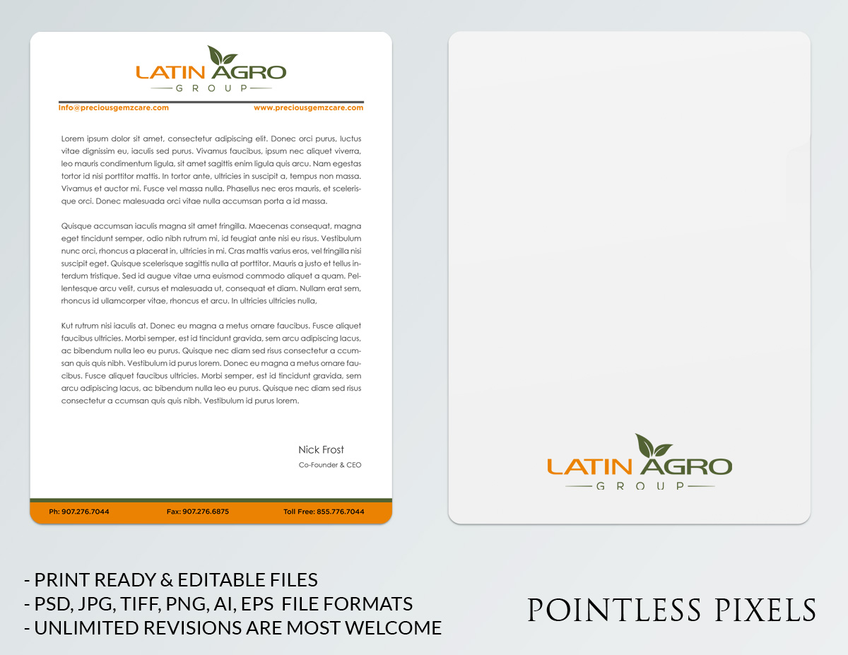 Stationery Design by Pointless Pixels India for this project | Design #4951351