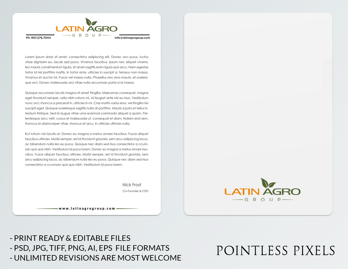 Stationery Design by Pointless Pixels India for this project | Design #4951594