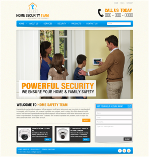 Home Security Website | Web Design par TechWise