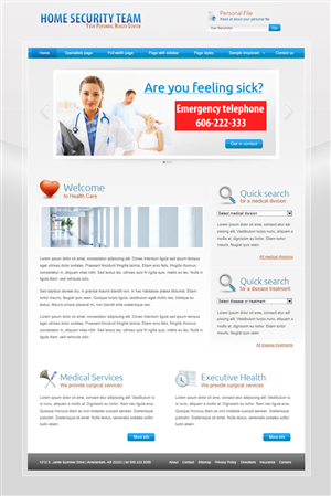 Web Design by klakson for Trident Marketing | Design #1397819