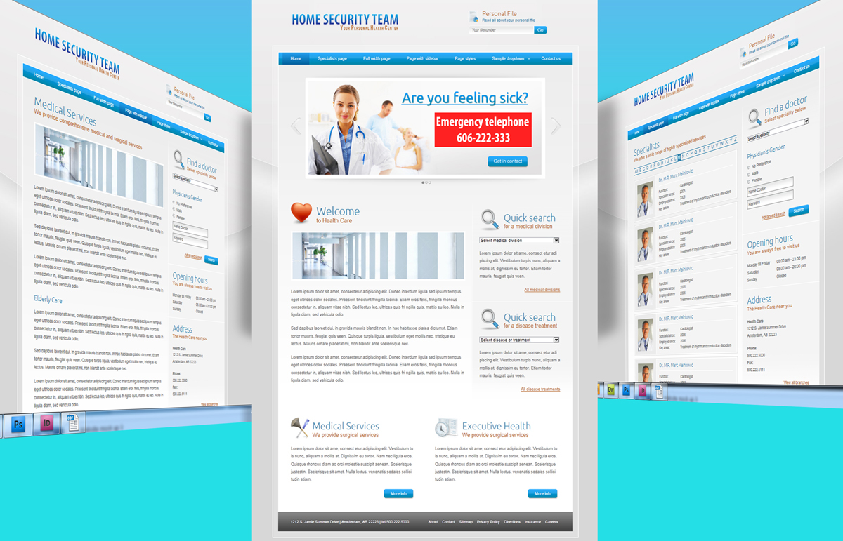 Web Design by klakson for Trident Marketing | Design #1397857