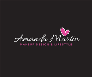 Amanda Martin Makeup Design & Lifestyle | Logo Design by JoGraphicDesign