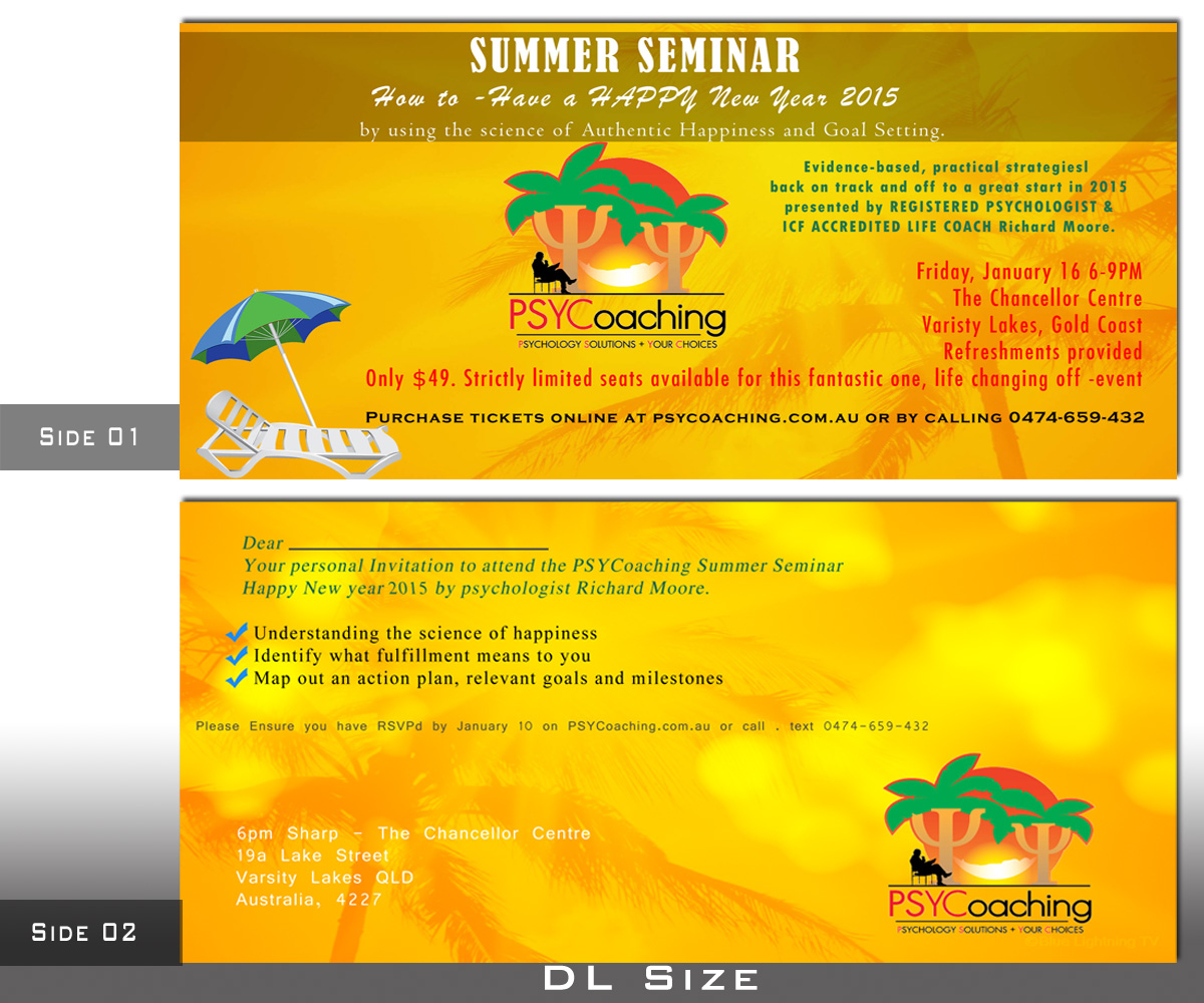 Invitation Design by Stream Graphics for PSYCoaching | Design #4840768