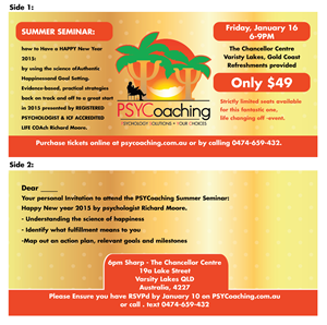 Design Invitation par No Name To Display  pour PSYCoaching | Design #4840461