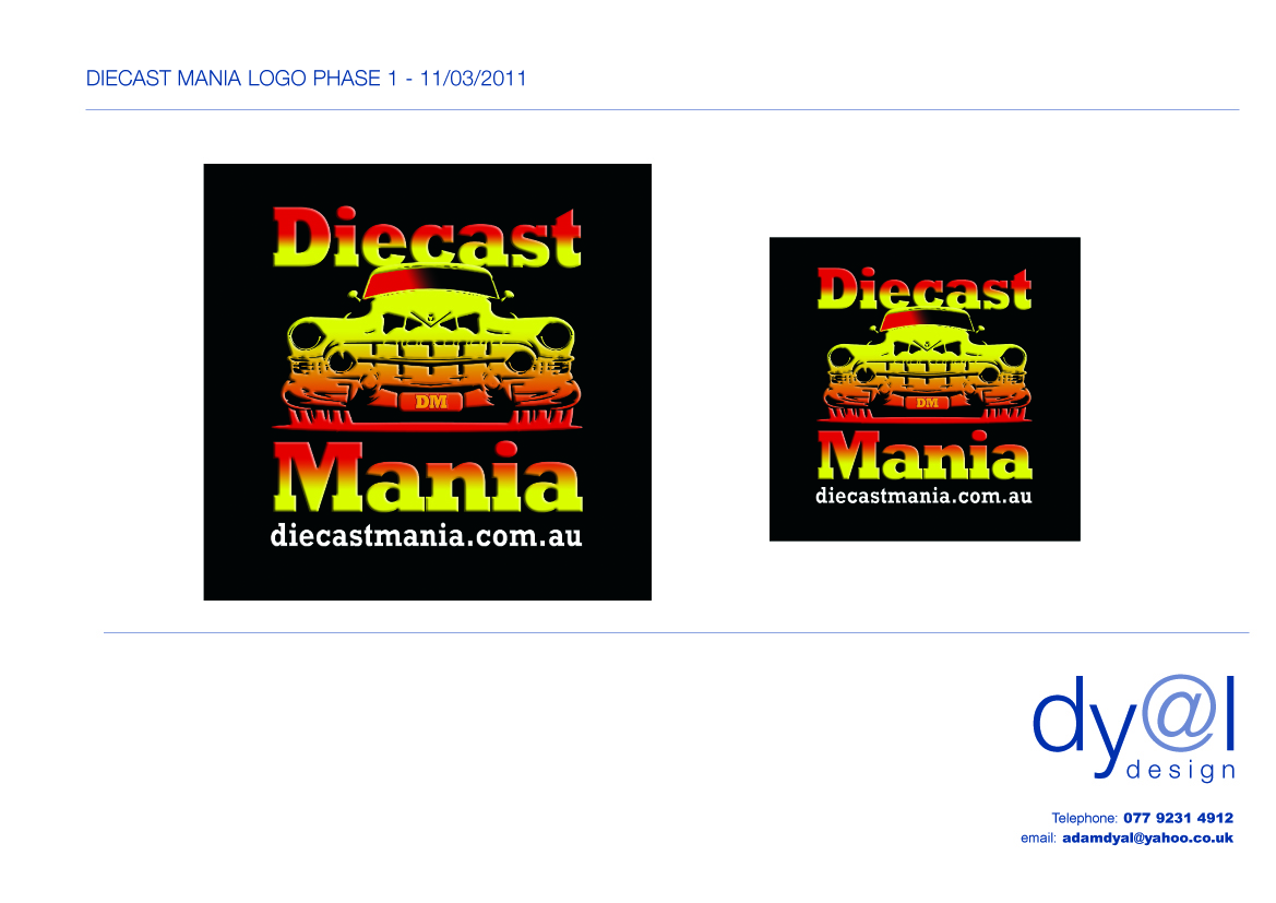 Logo Design by Dyal Design for Diecast Mania | Design #233967