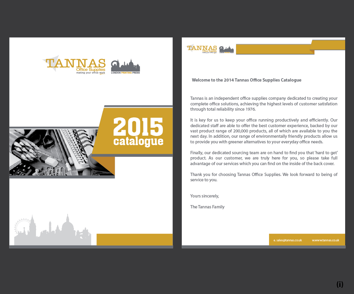 catalogue cover design
