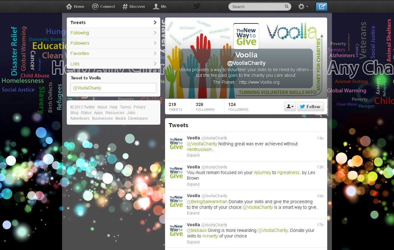 Twitter Design by yadunath for Voolla | Design #1370289
