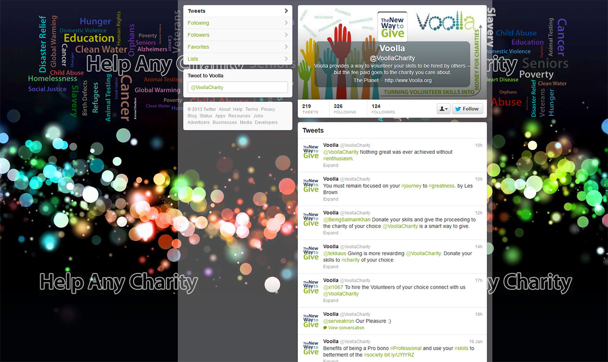 Twitter Design by yadunath for Voolla | Design #1372423
