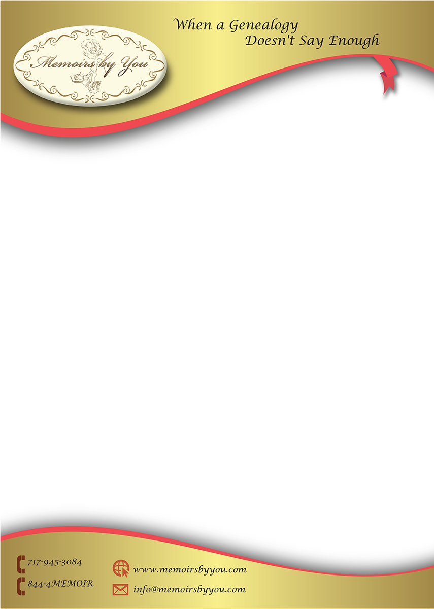 Letterhead Design by INKKO for Memoirs by You | Design: #4865495