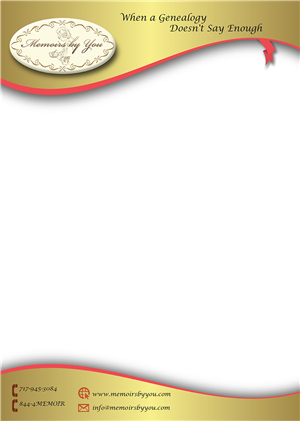 Letterhead Design by INKKO for Memoirs by You | Design: #4865495