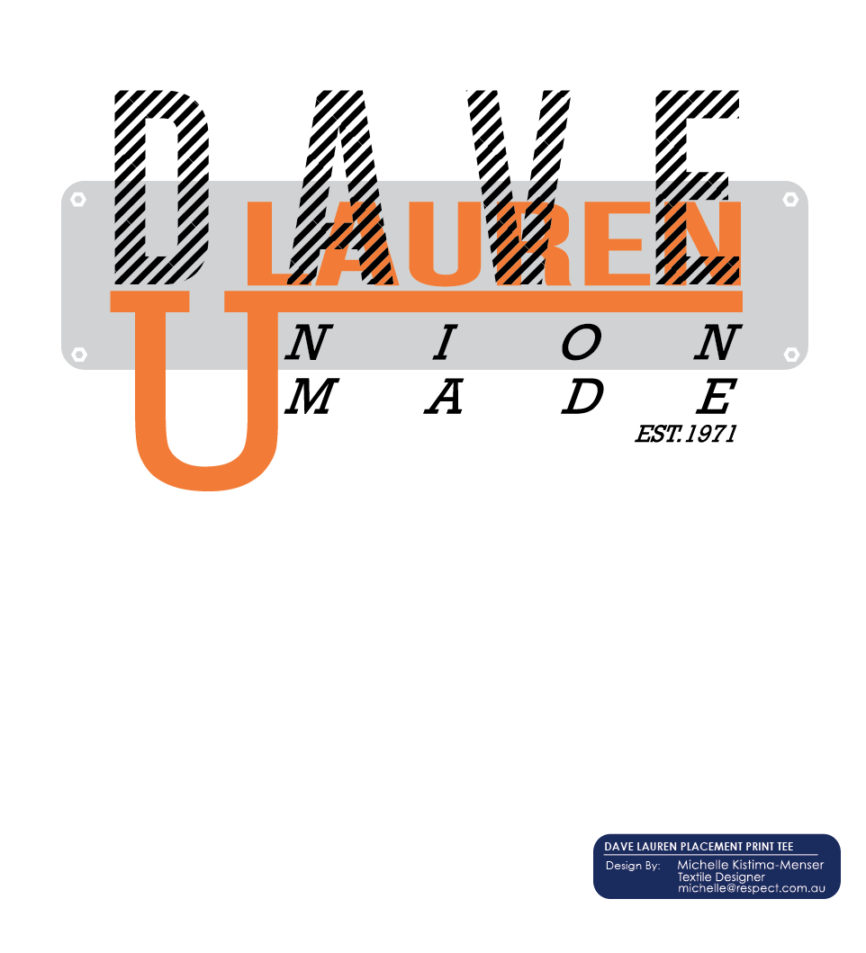 T-shirt Design by Michelle Kistima-Menser for Dave Lauren | Design #1385625