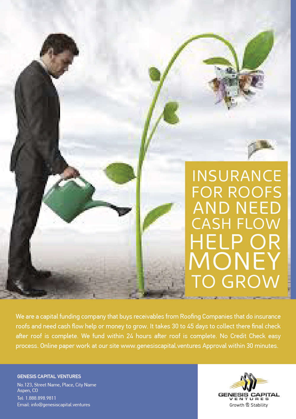 Diseño Gráfico por Raj para Genesis Capital Ventures, LLC | Diseño #4857453