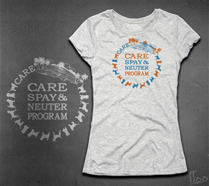 CARE - Spay and Neuter charity T-Shirt | T-shirt Design by SSDD
