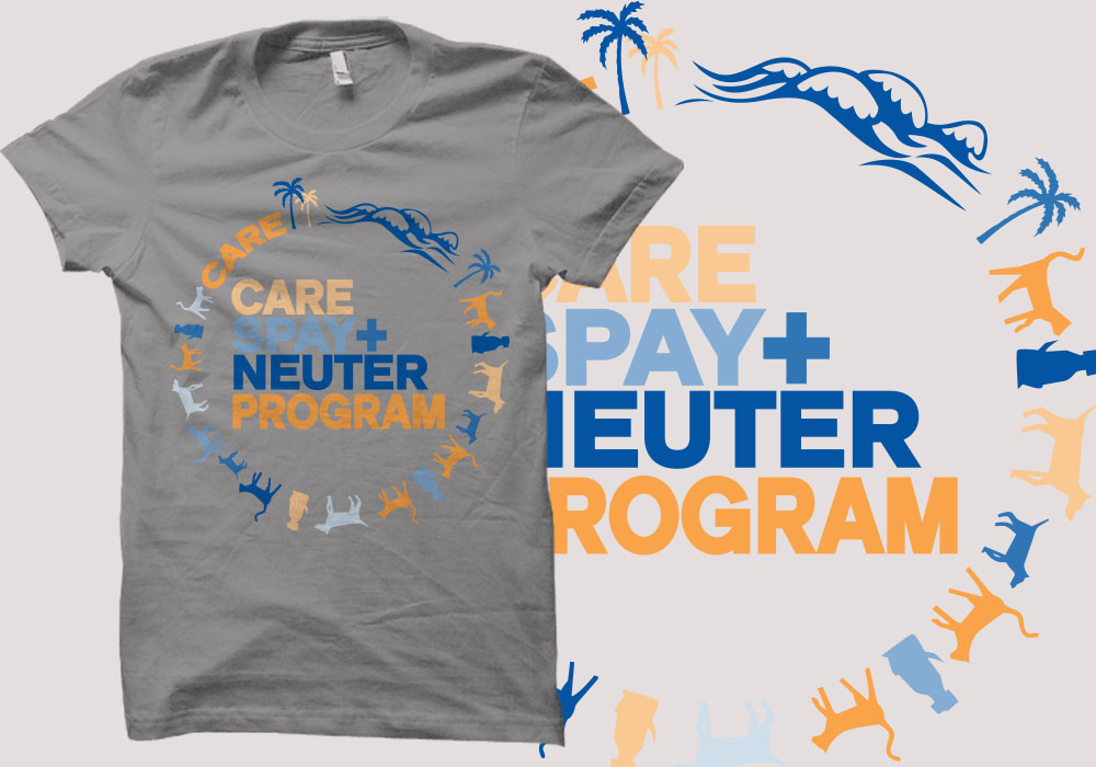 T-shirt Design by yookey for Cayman Animal Rescue Enthusiasts (''CARE'') | Design #4882530
