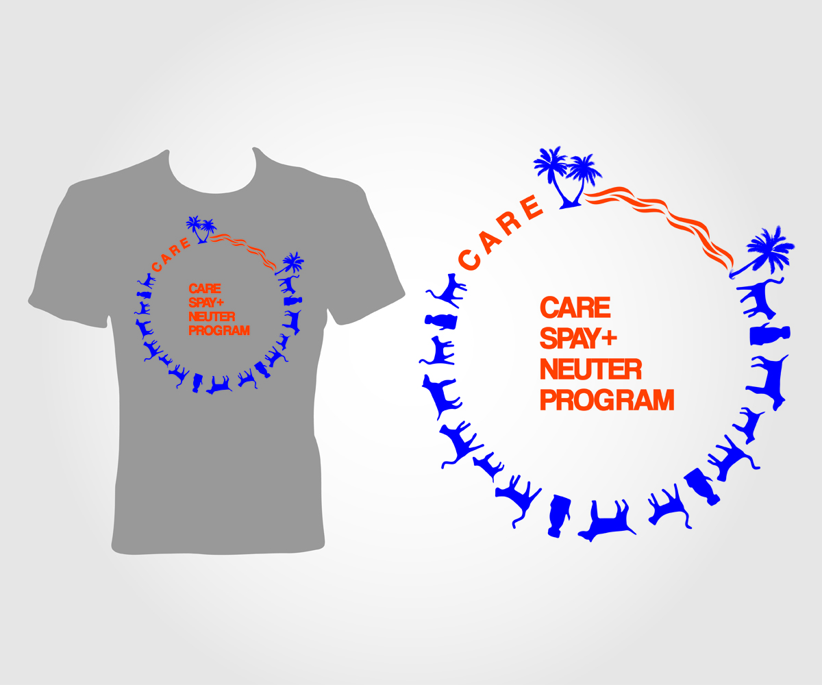 T-shirt Design by jayneel_s for Cayman Animal Rescue Enthusiasts (''CARE'') | Design #4842269