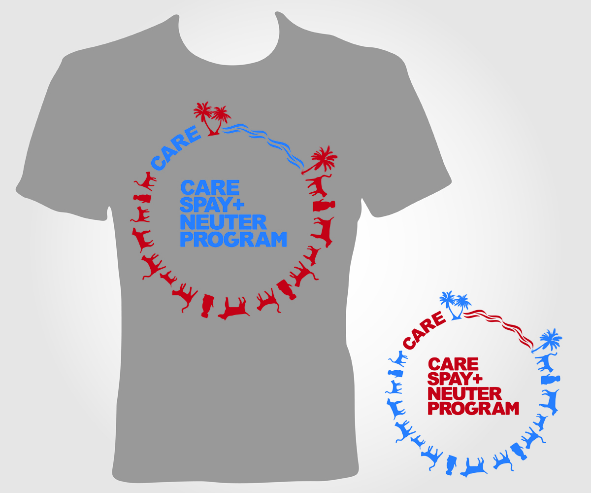 T-shirt Design by jayneel_s for Cayman Animal Rescue Enthusiasts (''CARE'') | Design #4859182