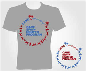 T-shirt Design by jayneel_s for Cayman Animal Rescue Enthusiasts (''CARE'') | Design: #4859182