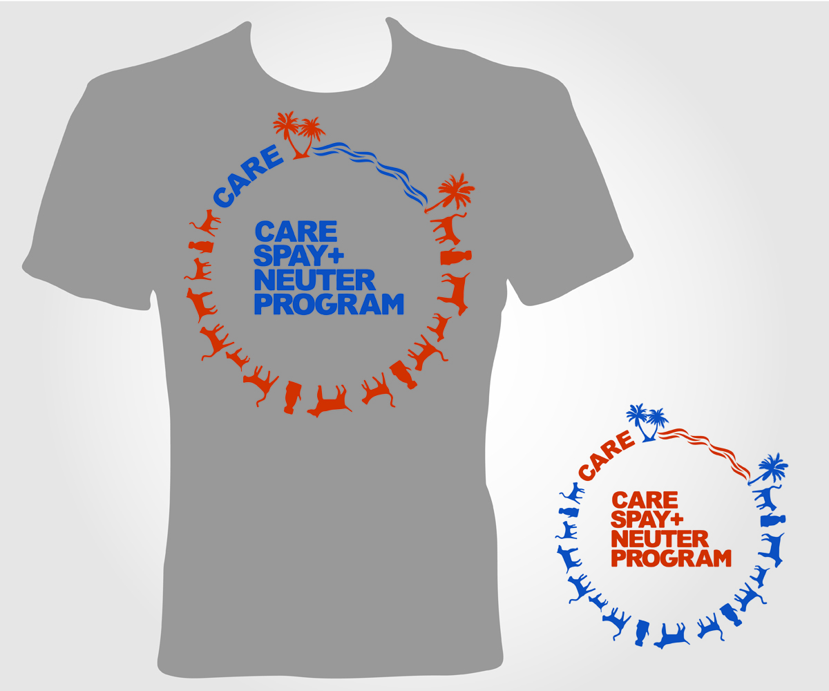 T-shirt Design by jayneel_s for Cayman Animal Rescue Enthusiasts (''CARE'') | Design #4859188