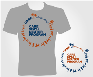CARE - Spay and Neuter charity T-Shirt | T-shirt Design by jayneel_s