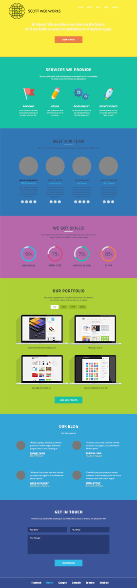 Design Wordpress par  Ria Gupta pour Scott Web Works | Design #4873773