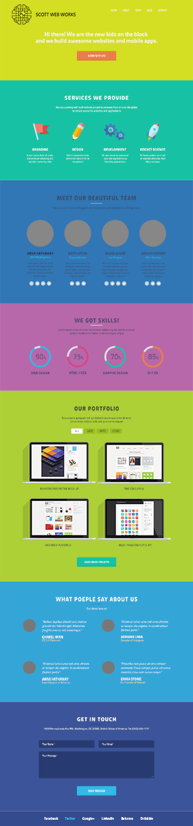Wordpress Design by  Ria Gupta for Scott Web Works | Design #4879300