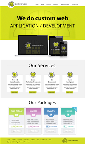 Wordpress Design by webxvision for Scott Web Works | Design #4898535