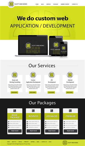 Wordpress Design by webxvision for Scott Web Works | Design: #4898542