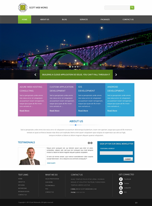 Wordpress Design by pb for Scott Web Works | Design: #4870760