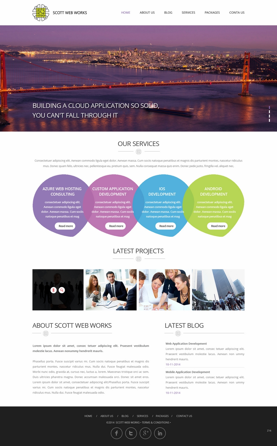 Design Wordpress par pb pour Scott Web Works | Design #4870779