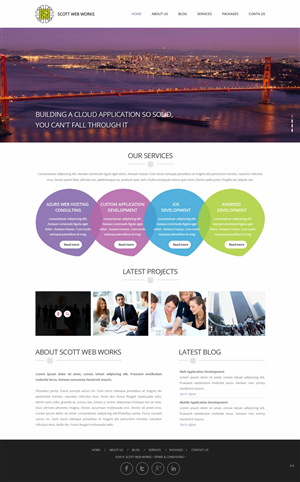 Wordpress Design by pb for Scott Web Works | Design: #4870779