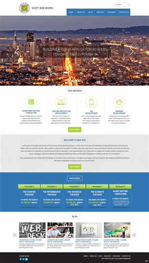 Wordpress Design by pb for Scott Web Works | Design: #4870783