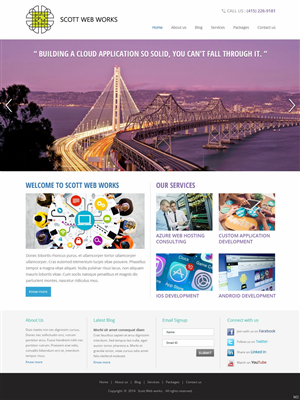 Wordpress Design by pb for Scott Web Works | Design: #4870785