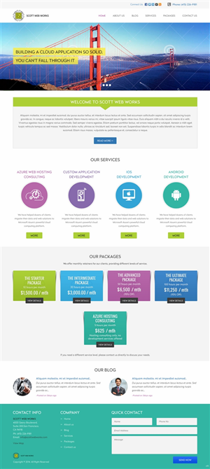 Wordpress Design by pb for Scott Web Works | Design: #4878837