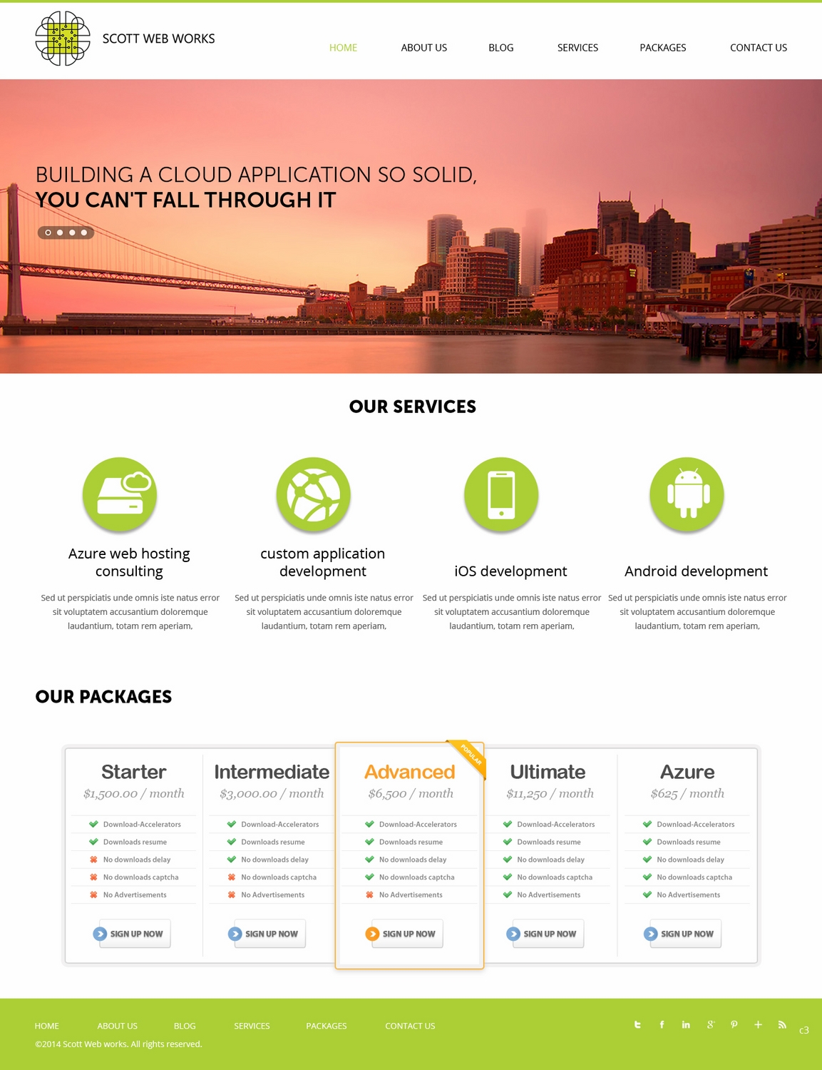 Wordpress Design by pb for Scott Web Works | Design #4878841