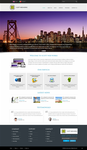 Wordpress Design by pb for Scott Web Works | Design: #4878843