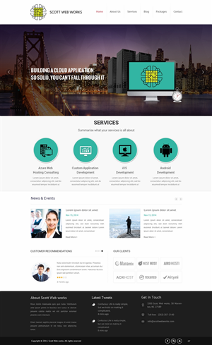 Wordpress Design by pb for Scott Web Works | Design: #4878844