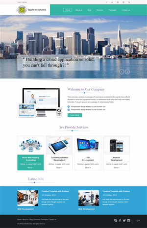 Wordpress Design by pb for Scott Web Works | Design: #4878846
